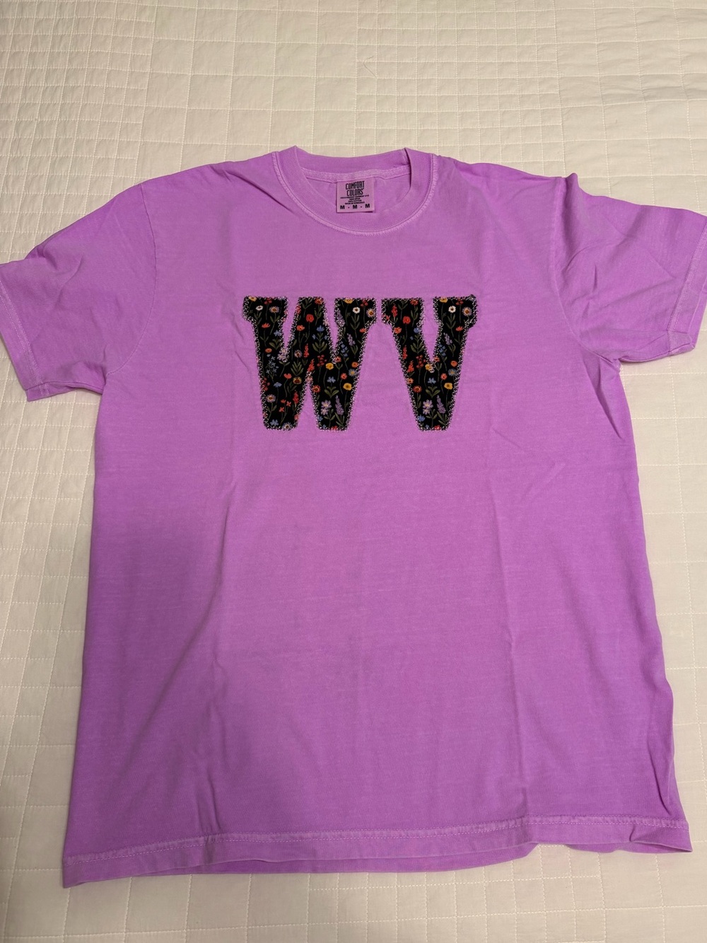 Comfort Colors Embroidered WV Crewneck T-Shirt